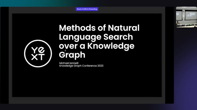Methods for Natural Language Search over a Knowledge Graph