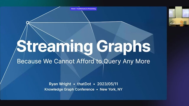Streaming Graphs, Because We Cannot Afford to Query Anymore
