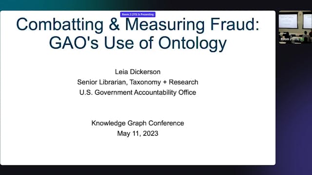 Combatting & Measuring Fraud: GAO's Use of Ontology