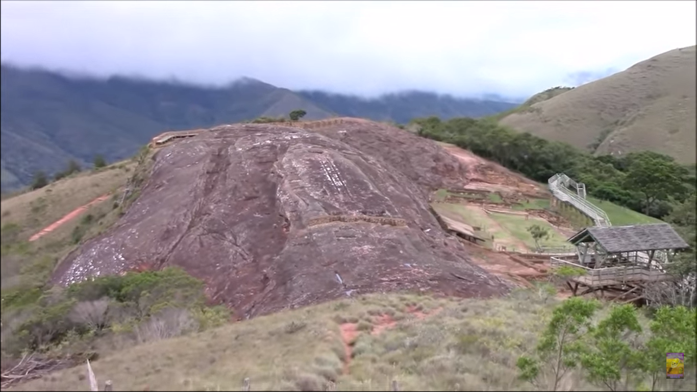 Massive Megalithic Mountain In The Jungle Of Bolivia