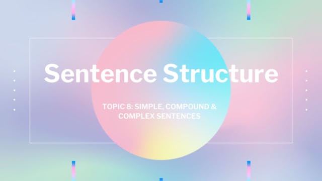 6.Sentence Structures | Strategic Lea...