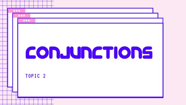 2.Conjunctions | Strategic Learning