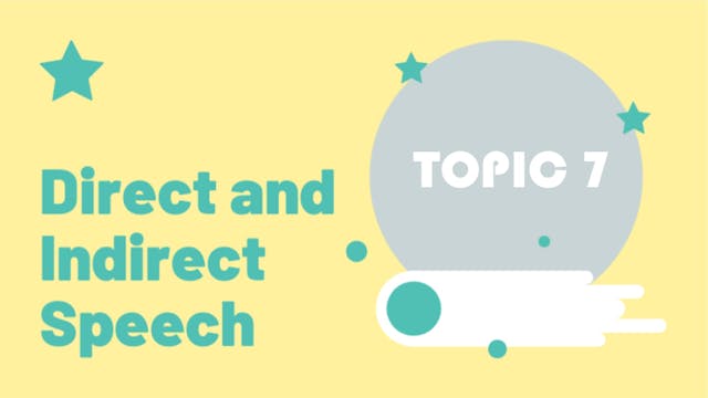 7.Direct and Indirect Speech | Strate...