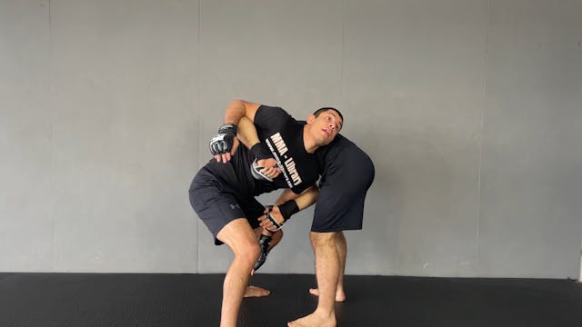 Drill for Front Head Lock Sit Out Escape