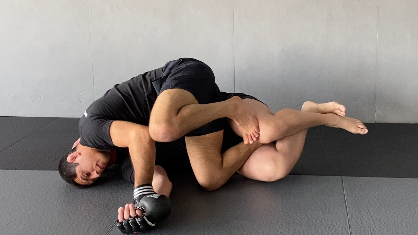 Drill für Half Guard Top Shin Cross Pass 