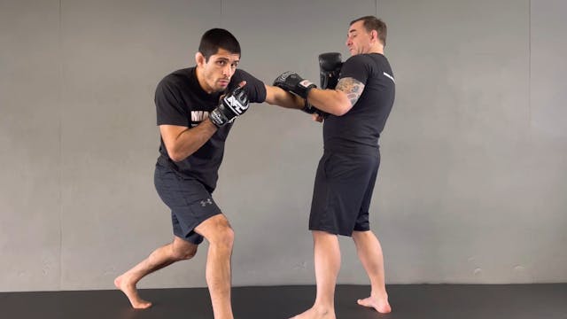 DRILL FOR BLITZ OFFENSIVE JAB TO BODY