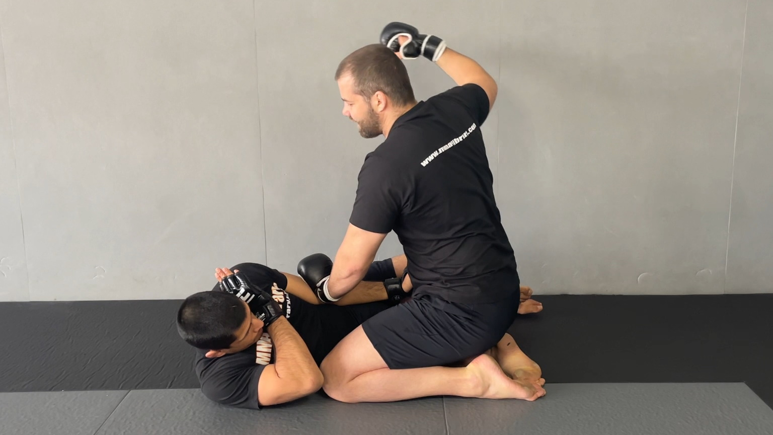 Drill for Half Guard Punches