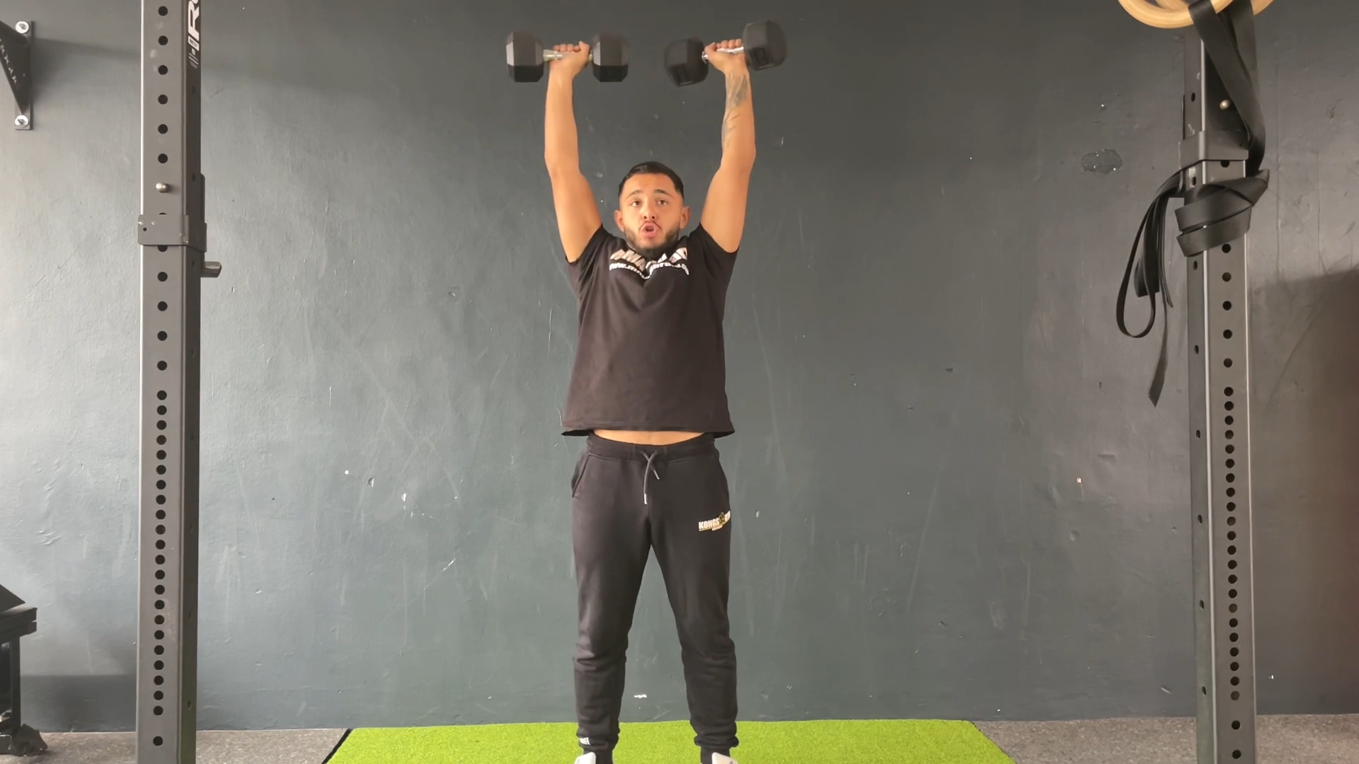 DOUBLE DUMBBELL PUSH PRESS