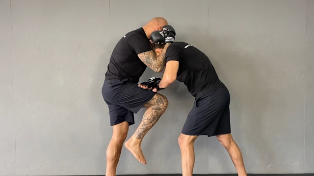 Drill for Thai Clinch Offense Knees To The Head 1 