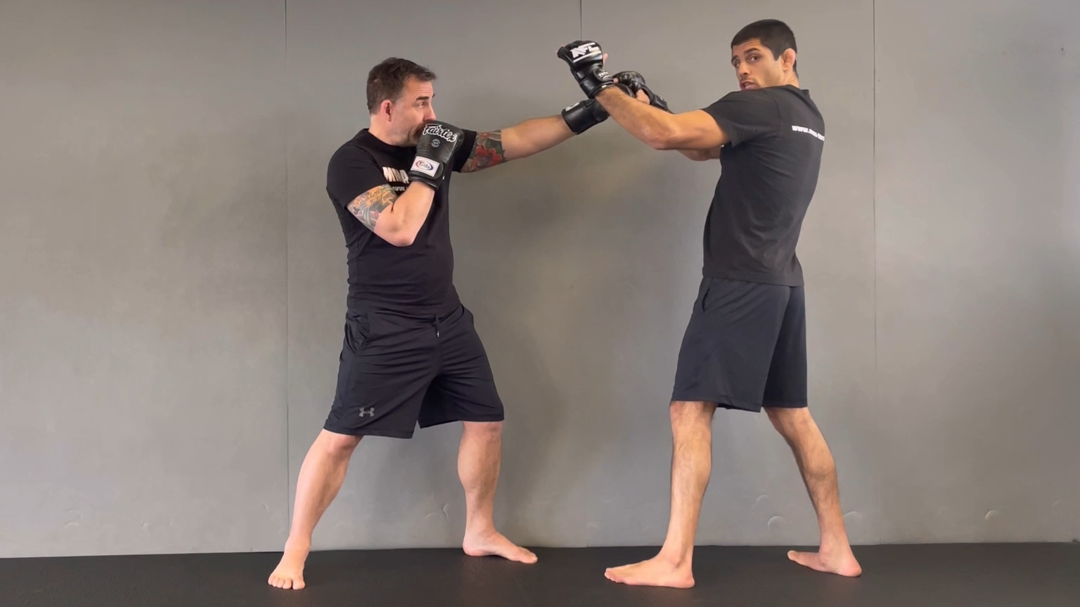 DRILL FOR PARRY AGAINST STRAIGHT PUNCHES