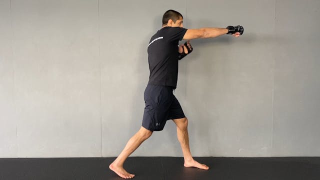 Drill for Basic Step Out Jab&Powerhand