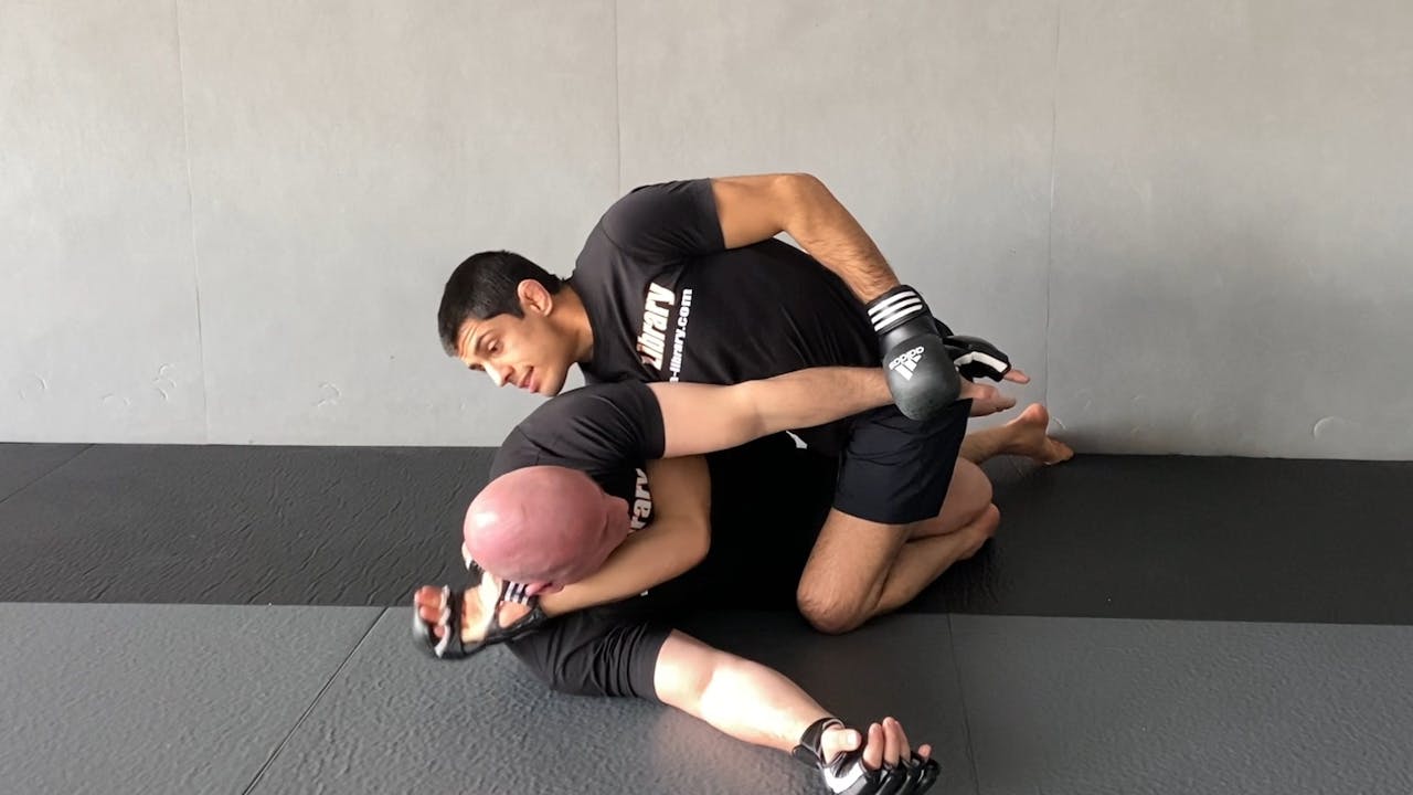 Drill for Half Guard Top Crowbar Choke MMA Half Guard Top MMA Library