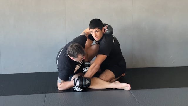 DRILL FOR OPEN GUARD SCISSOR SWEEP