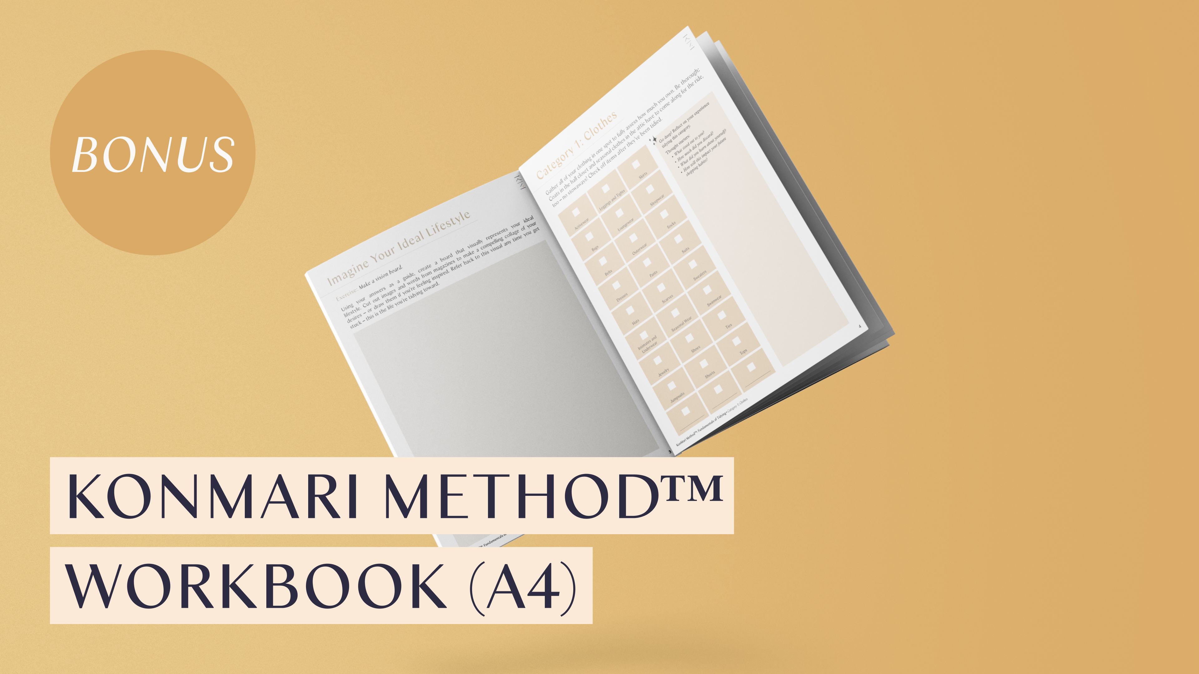 KonMari Method Workbook (A4)