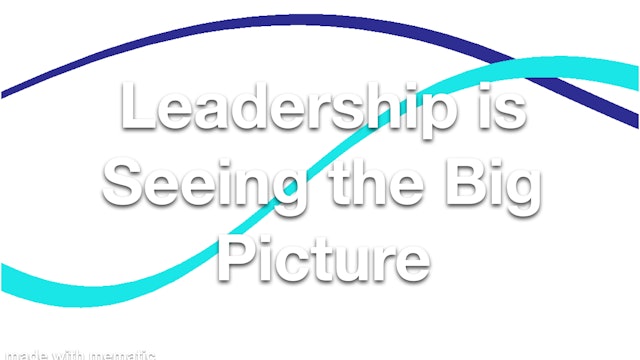Leadership is Seeing the Big Picture