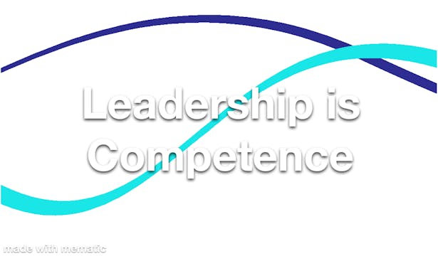 Leadership is Competence