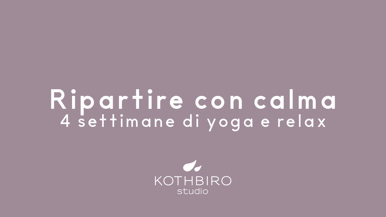 Ripartire con calma