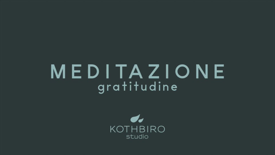 Meditazione - gratitudine