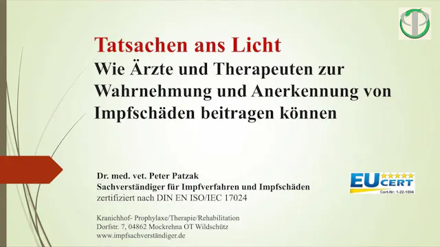 Tatsachen ans Licht - Diagnostik von Impfkomplikationen