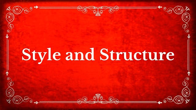 22. Style and Structure