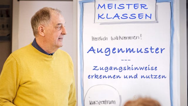 Arbeit über Augen-Zugangsmuster