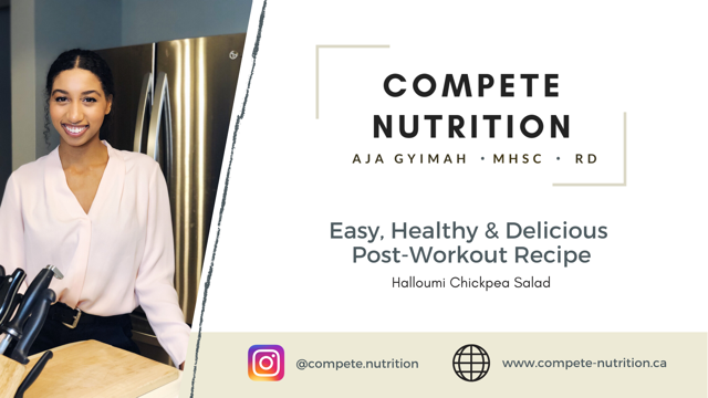 Chickpea Halloumi Post-Workout Recipe