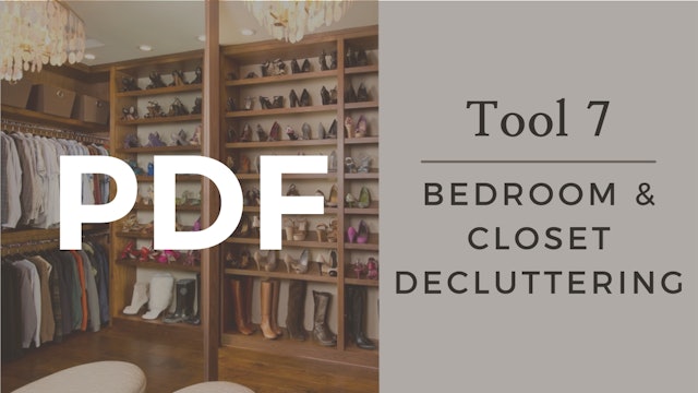 PDF | Tool 7 - Bedroom & Closet Decluttering