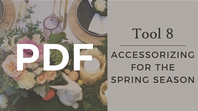 PDF | Tool 8 - Accessorizing for the Spring Season