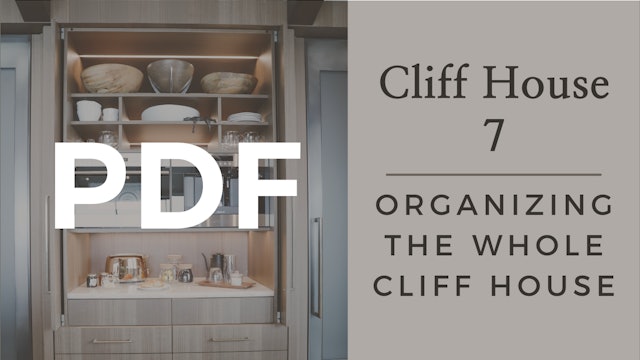 PDF | Cliff House 7 - Organizing the Whole Cliff House