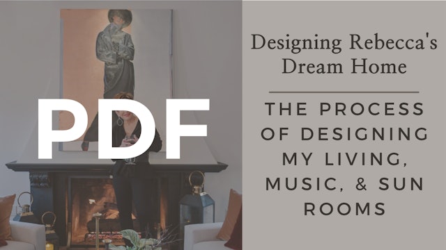 PDF | The Process of Designing Rebecca's Living, Music, & Sunroom