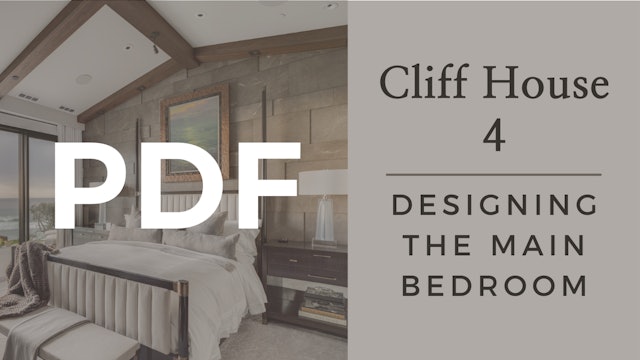 PDF | Cliff House 4 - Designing the Main Bedroom