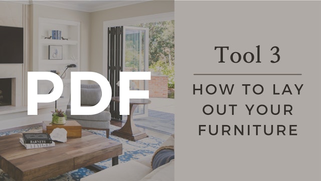 PDF | Tool 3  - How to Lay Out Your Furniture