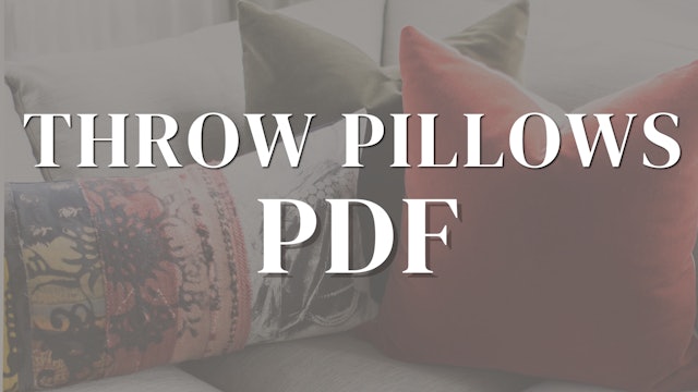 PDF | Throw Pillows