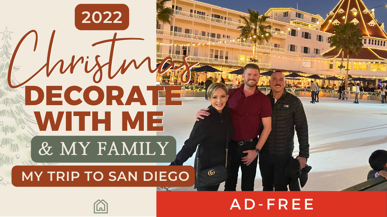 #christmasdecoratewithme | Rebecca decorates her family's homes for Christmas