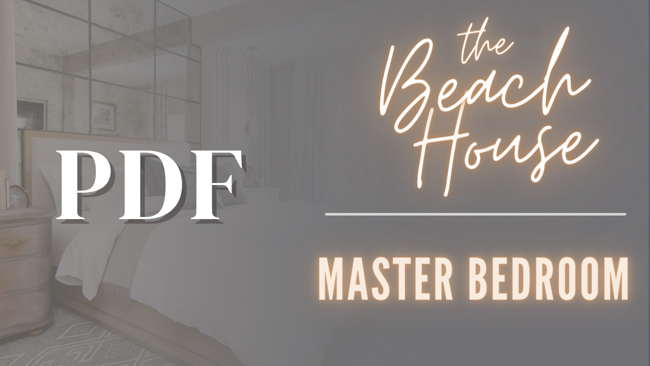 PDF | Beach House 6 - Designing a Master Bedroom