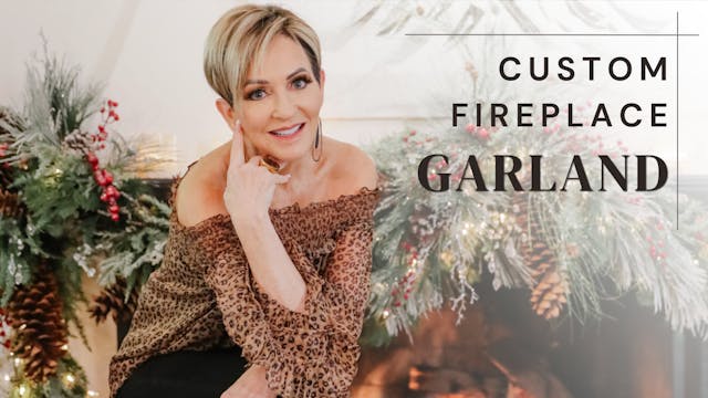 Custom Fireplace Garland