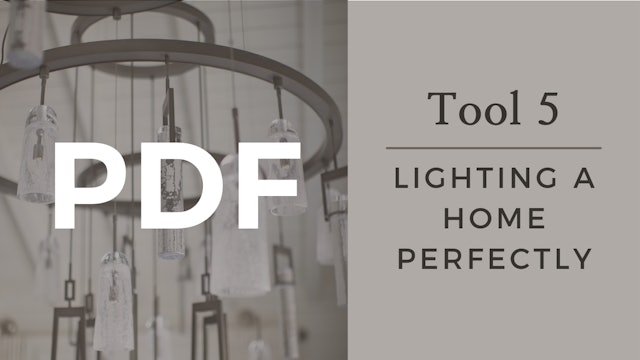PDF | Tool 5 - Lighting a Home Perfectly