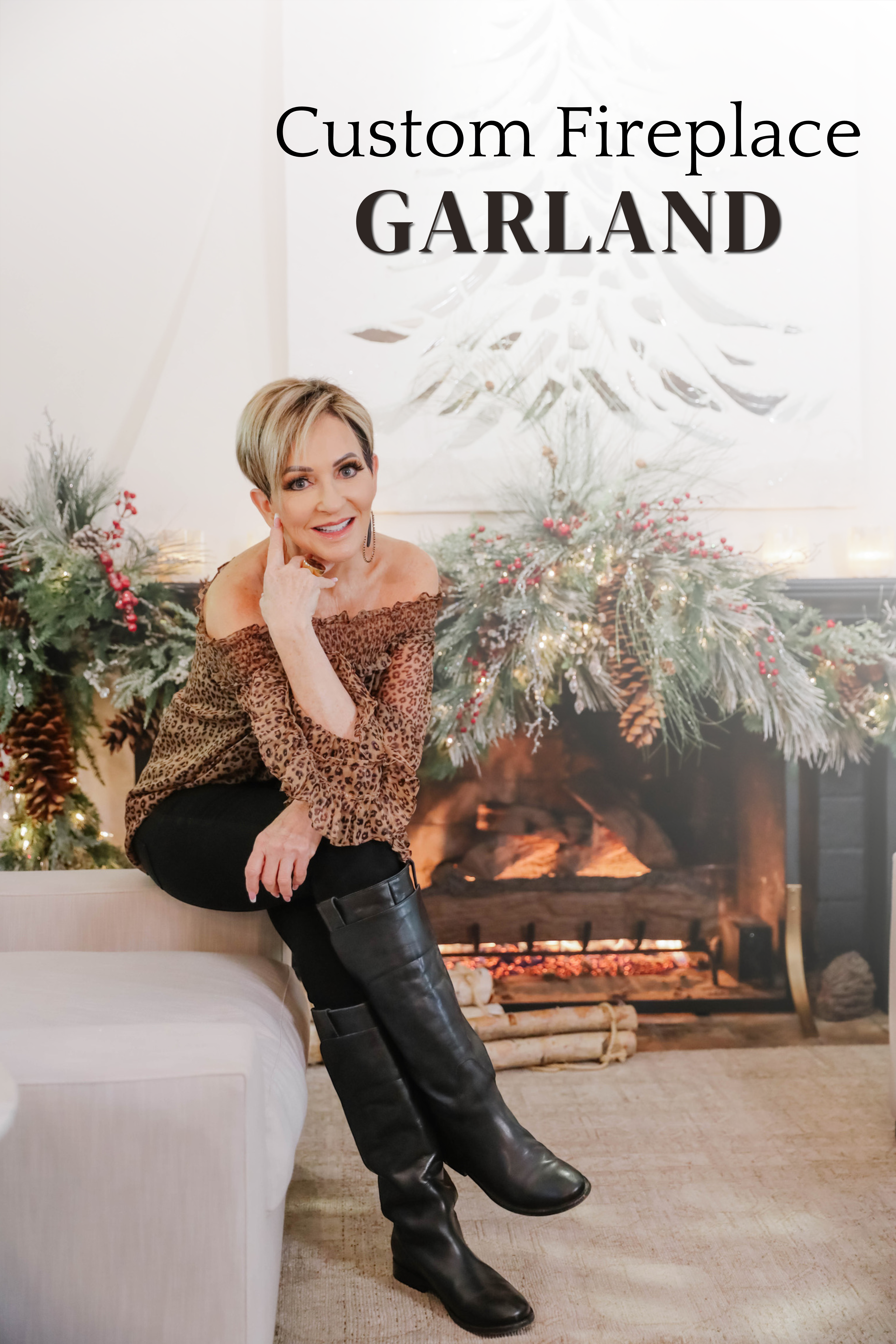 Custom Fireplace Garland