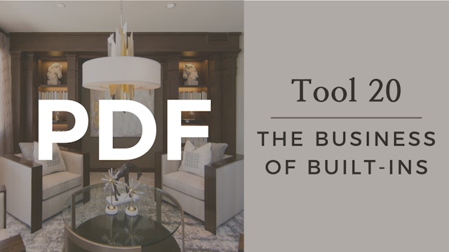 PDF | Tool 20 - The Business of Built-Ins