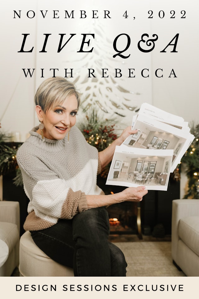 November 2022 Live Q&A with Rebecca