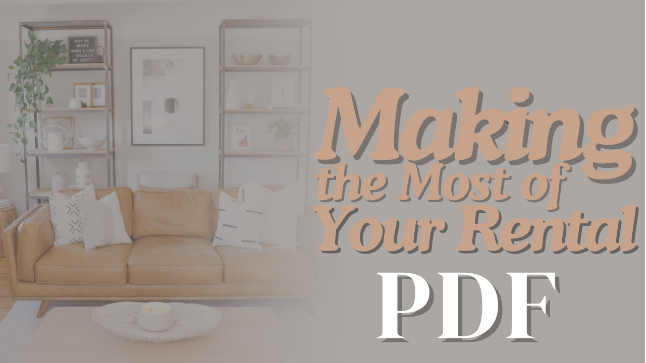PDF | Making the Most of Your Rental