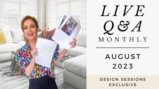 August 2023 Live Q&A with Rebecca