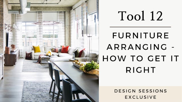 Furniture Arranging and How to Get it...