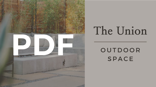 PDF | The Union Project: Outdoor Space