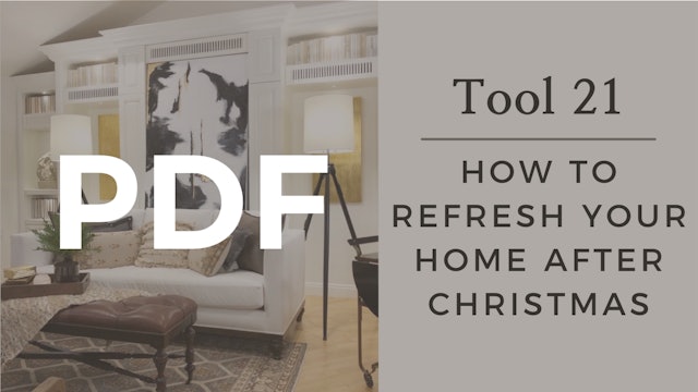 PDF | Tool 21 - How to Refresh Your Home After Christmas