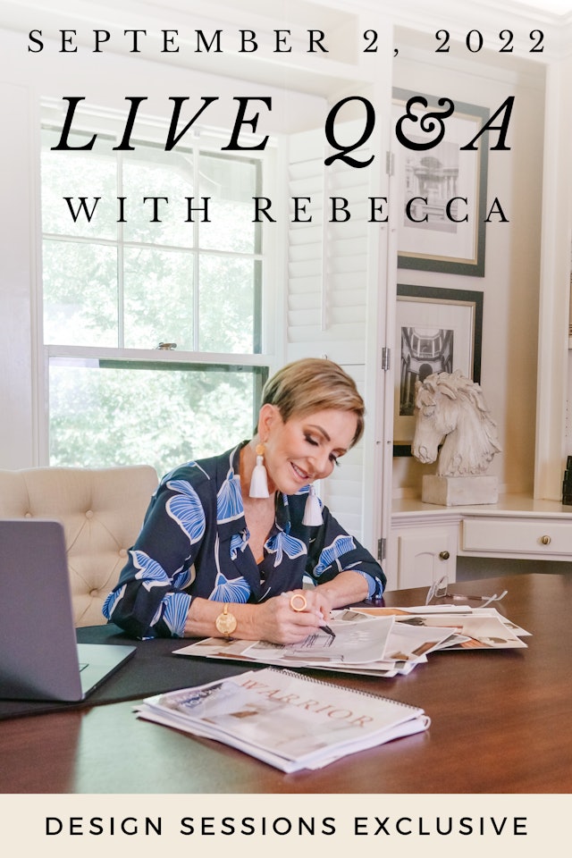 September 2022 Live Q&A with Rebecca