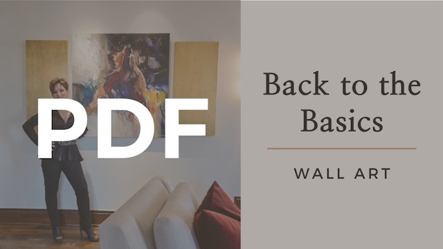 PDF | Back to the Basics - Wall Art