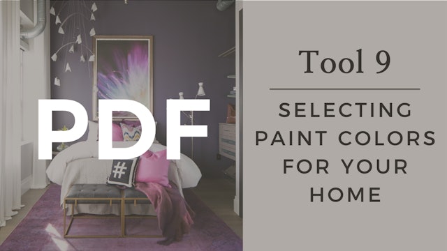 PDF | Tool 9 - Selecting Paint Colors for Your Home