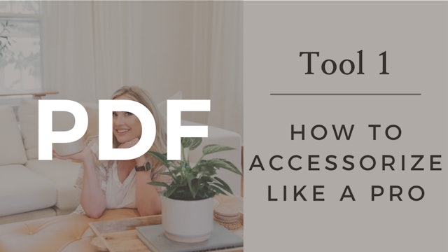 PDF | Tool 1 - How to Accessorizing Like a Pro