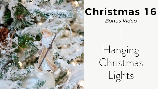 Christmas 16: Hanging Christmas Lights